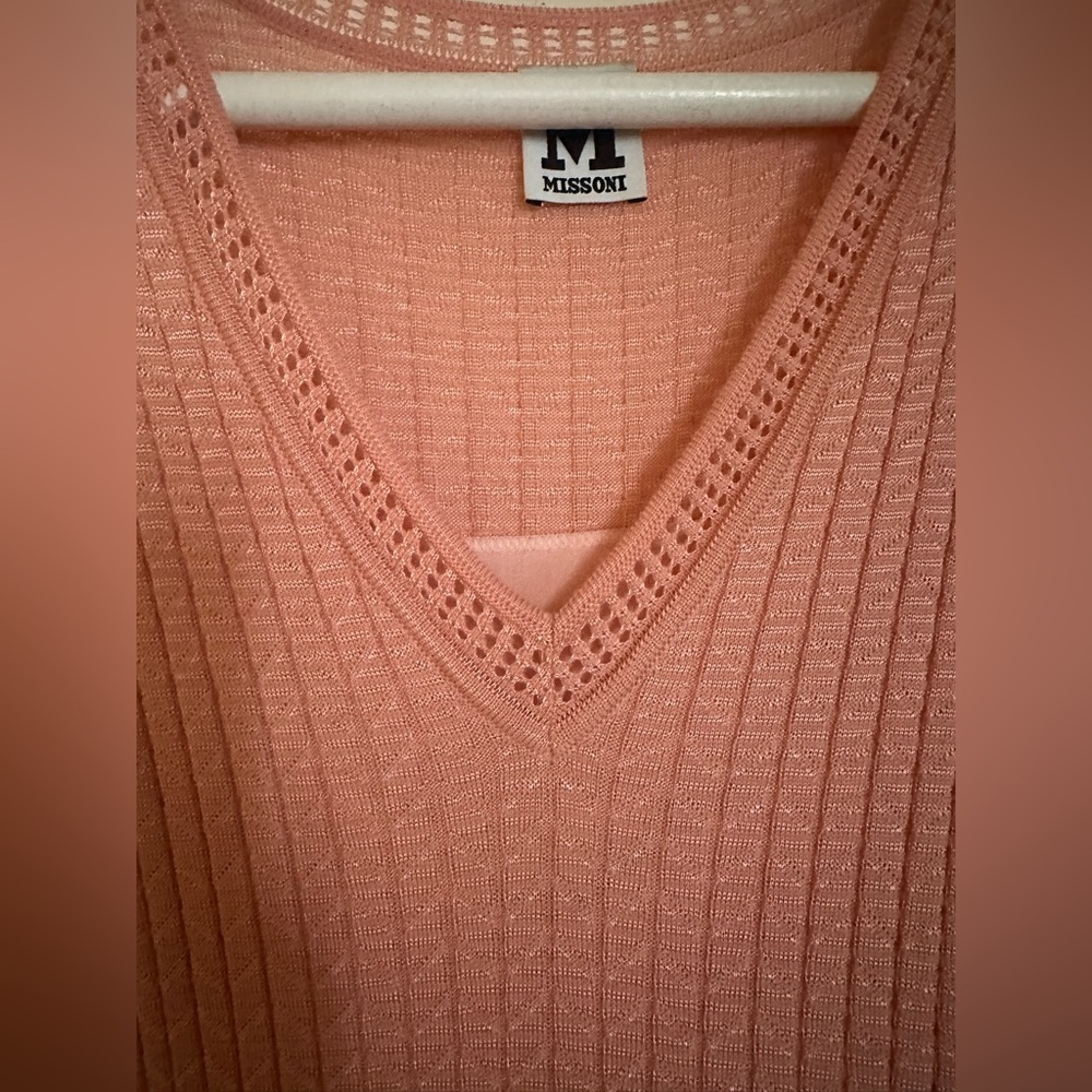 Missoni M Sleeveless Blush Pink Knit Dress - Size S - Picture 3 of 7